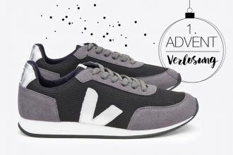 Fair Fashion, Slow Fashion und Öko Mode: Veja – Arcade Bmesh Black Grafite Silver - vegane Sneaker mit Naturkautschuksohlen und aus ressourcenschonenden Materialien