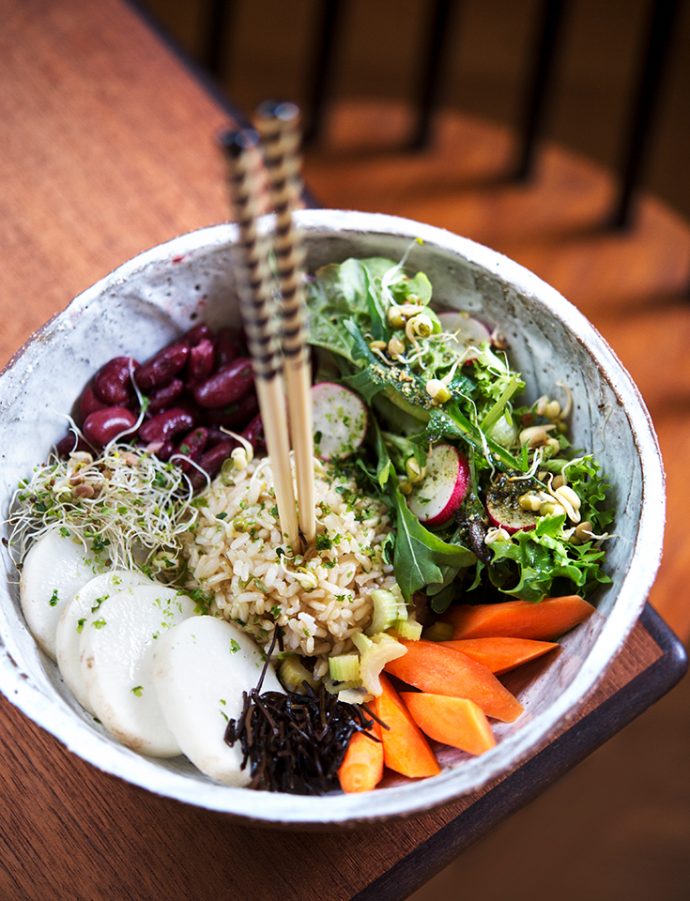 Adzukibohnen mit Rettich und Reis – Makrobiotik Rezept