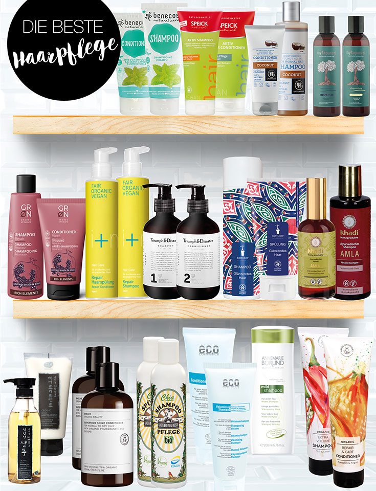 Naturkosmetik Haarpflege – Unsere Top 15 Shampoo, Conditioner & Co. 2019