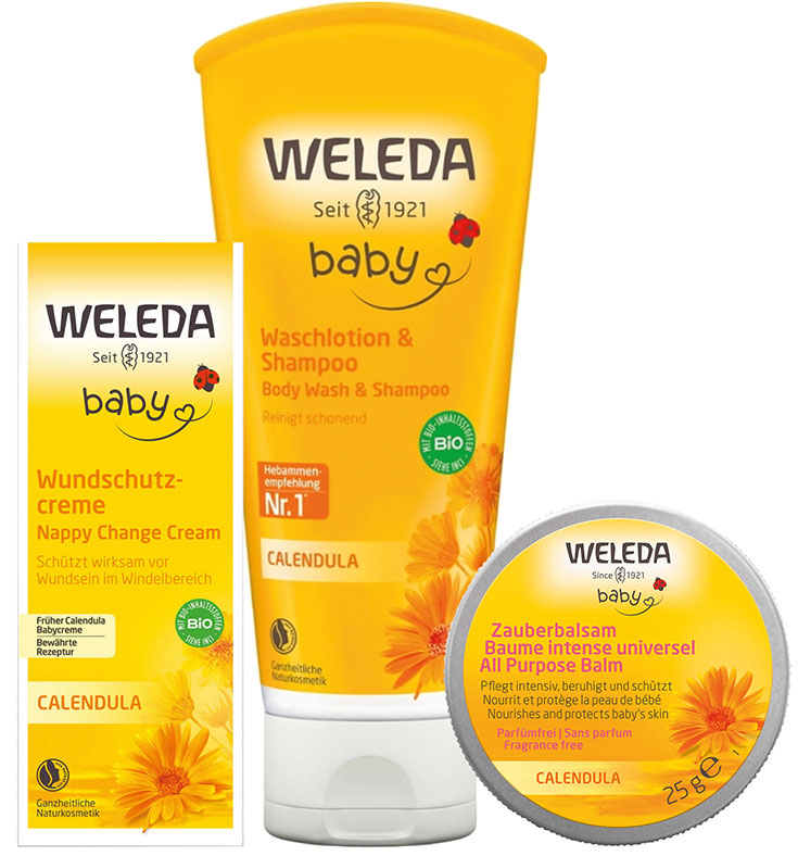 Naturkosmetik Babypflege – natürliche Pflege für Babies, Kleinkinder und Kinder: Calendula von Weleda, der Klassiker