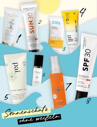 Naturkosmetik Sonnenschutz ohne Weißeln – geht das überhaupt? Natürliche Sonnencreme ohne Weißel-Effekt?