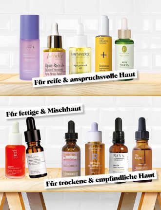 Natürliche Kosmetik, Naturkosmetik und natürlich schön: BEAUTY-ÖLE: Die besten Gesichtsöle für jeden Hauttyp - Gesichtsöl-Beauty-Öl-Merme-Kahina-Melvita-Primavera-The-Organic-Pharmacy-Santaverde-Madara-Lovely-Day-Botanicals-Evolve-Skinowl