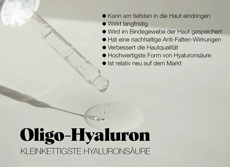 Santaverde Naturkosmetik Anti Aging – Warum das neue Hyaluron Serum so gut gegen Falten hilft: Oligo Hyaluron. Die kleinkettigste Form und hochwertigste Form von Hyaluron mit Anti-Falten Wirkung