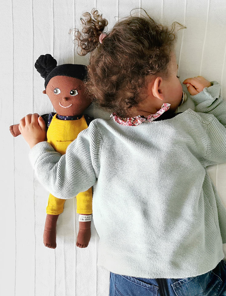 Little Ashé – handgefertigte Stoffpuppen für mehr Diversität und Vielfalt im Kinderzimmer, BPoC, nachhaltiges Kinderspielzeug, Puppen für Kinder