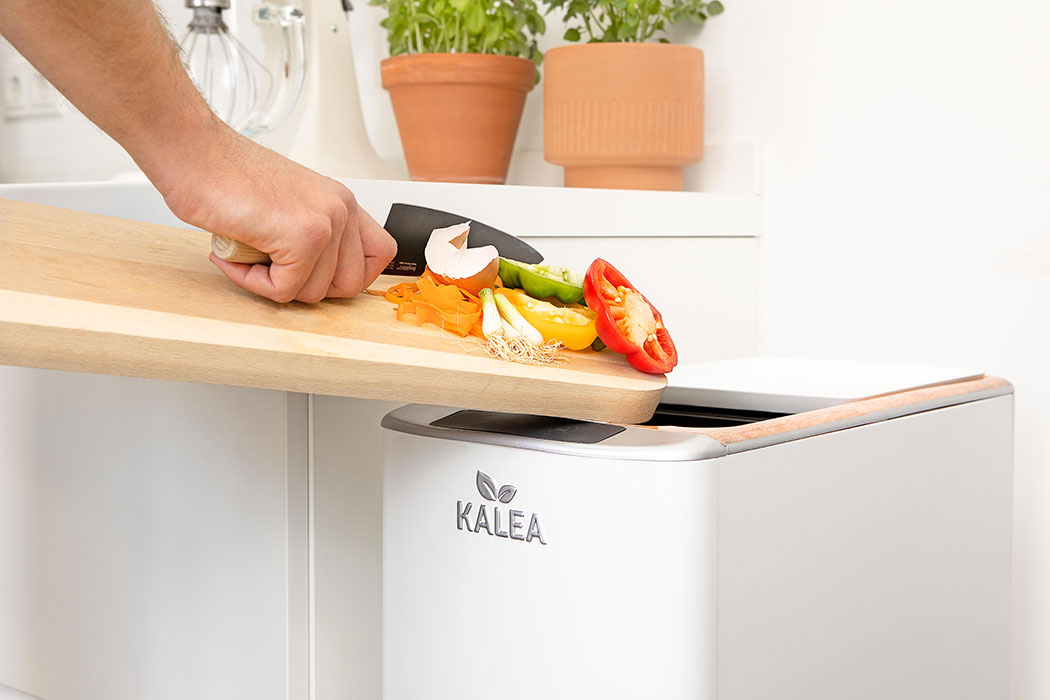 Kalea – automatischer Küchenkomposter verwandelt Biomüll, Küchenabfälle, Bioabfall in 48 Stunden zu Kompost